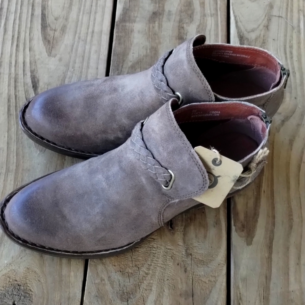 Born Booties (Sylvia) Taupe/Lt. Brown